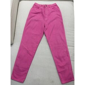 Rio Jeans Women 7 Pink High Rise Tapered Leg 100% Cotton Vintage Excellent